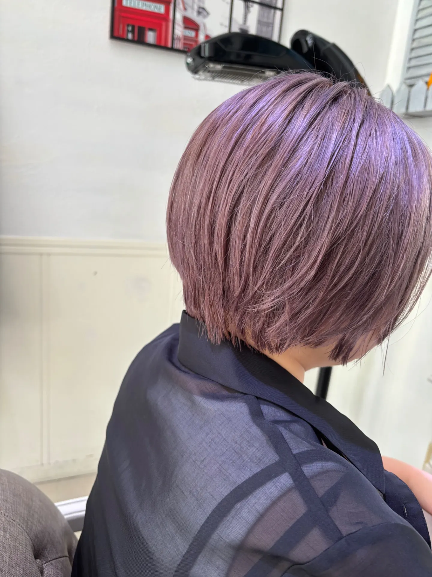 ショートボブ✖️ラベージュ